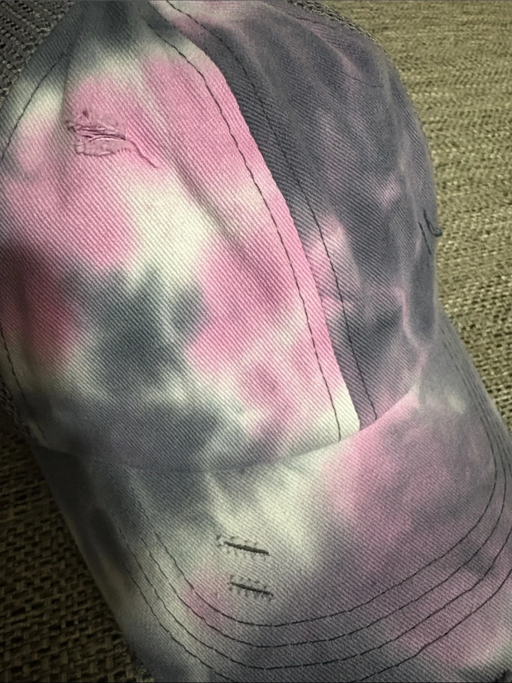 Girls Criss Cross Pony Cap Hat new with tags